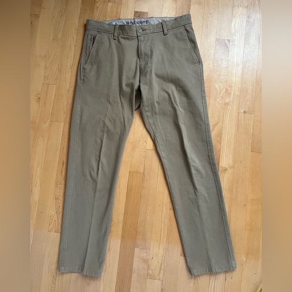 🐪33Wx30LUltimate Chinos | Slim Fit | Dockers Men's Beige / Tan / Khaki Pants - Picture 3 of 16